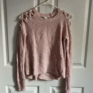 cold shoulder sweater
